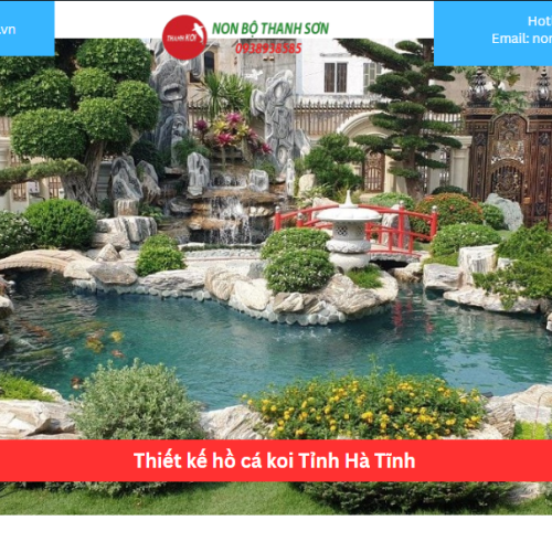 Bảng báo giá thiết kế hồ cá koi Tỉnh Hà Tĩnh