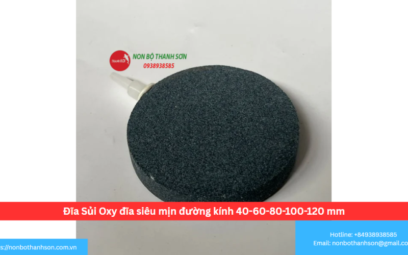 Đĩa Sủi Oxy đĩa siêu mịn đường kính 40-60-80-100-120 mm