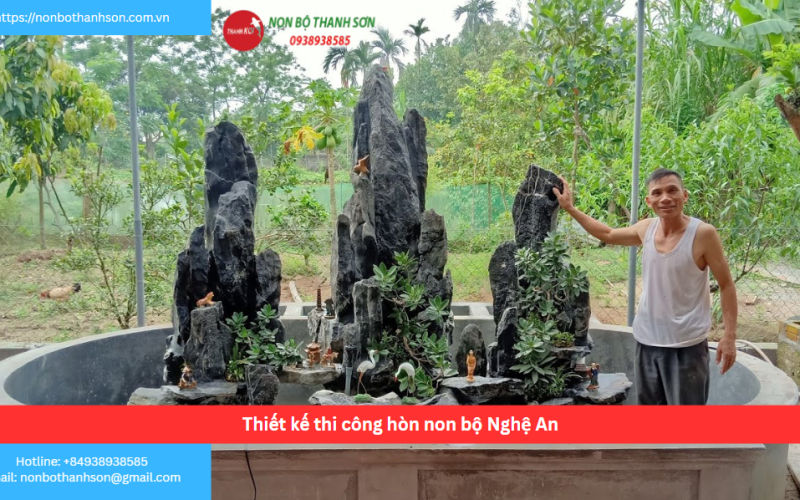 Bảng báo giá thiết kế thi công hòn non bộ Nghệ An