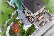 30+ Mẫu sân vườn biệt thự đẹp và nguyên tắc bố trí