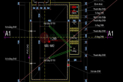File cad hồ cá koi