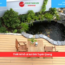 Bảng báo giá thiết kế hồ cá koi tỉnh Tuyên Quang