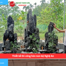 Bảng báo giá thiết kế thi công hòn non bộ Nghệ An