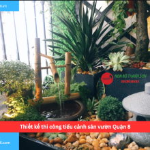 Bảng báo giá thiết kế thi công tiểu cảnh sân vườn Quận 8