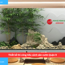 Bảng báo giá thiết kế thi công tiểu cảnh sân vườn Quận 9