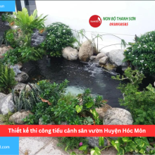 Bảng báo giá thiết kế thi công tiểu cảnh sân vườn Huyện Hóc Môn