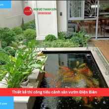 Bảng báo giá thiết kế thi công tiểu cảnh sân vườn Điện Biên
