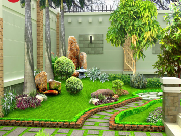 15+ Mẫu Sân Vườn Nhỏ Xinh Bạn Có Thể Tự Tay Thiết Kế
