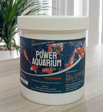 Power Aquarium - Vi sinh xử lý nước chuyên dụng cho hồ cá cảnh, cá Koi - Hộp 450g