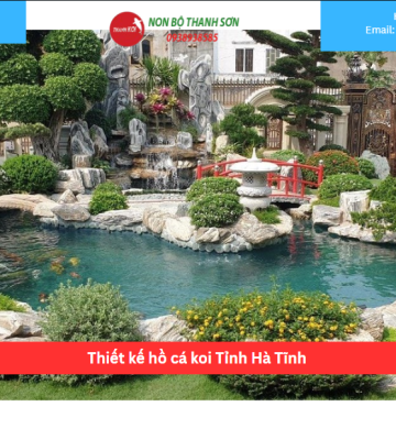 Thiết kế hồ cá koi Tỉnh Hà Tĩnh
