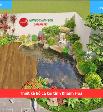 Thiết kế hồ cá koi tỉnh Khánh Hoà