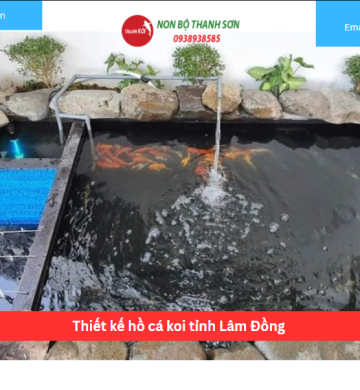Thiết kế hồ cá koi tỉnh Lâm Đồng