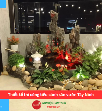 Thiết kế thi công tiểu cảnh sân vườn Tây Ninh
