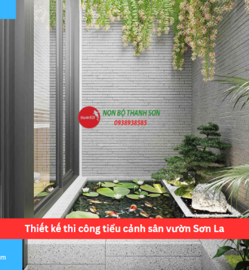 Thiết kế thi công tiểu cảnh sân vườn Sơn La