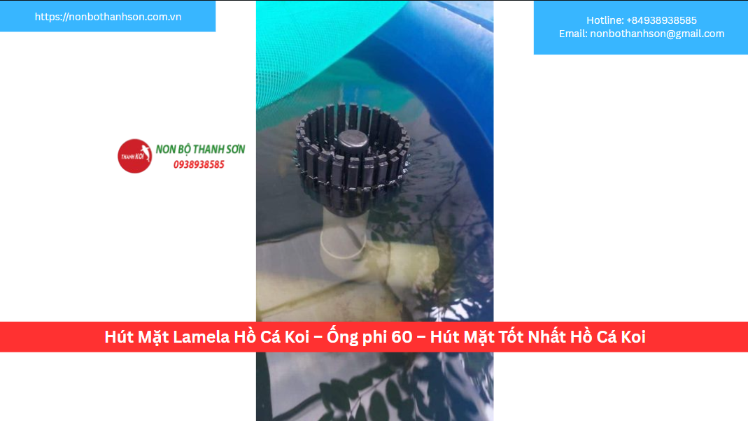 Hút Mặt Lamela Hồ Cá Koi – Ống phi 60 – Hút Mặt Tốt Nhất Hồ Cá Koi