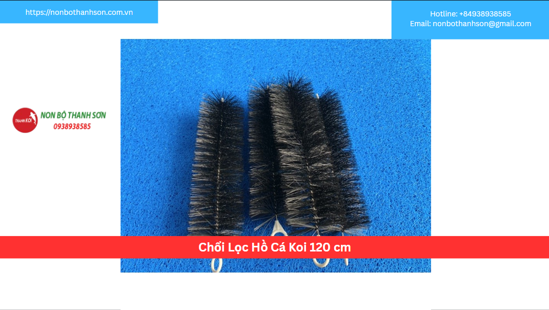 Chổi Lọc Hồ Cá Koi 120cm: Giải Pháp Lọc Thô Chuyên Nghiệp Cho Hồ Lớn | Non Bộ Thanh Sơn