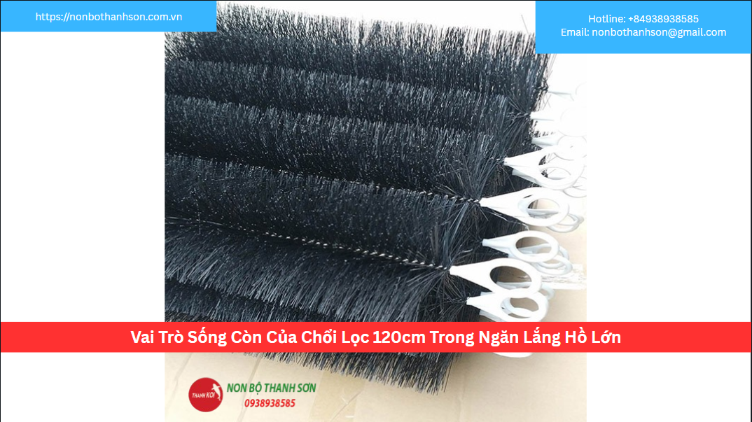 Vai Trò Sống Còn Của Chổi Lọc 120cm Trong Ngăn Lắng Hồ Lớn