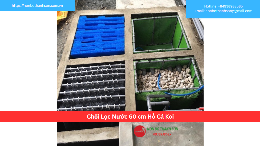 Chổi Lọc Hồ Cá Koi 60cm: Giải Pháp Lọc Thô Hiệu Quả Cho Hồ Mini và Bể Lọc Vách | Non Bộ Thanh Sơn