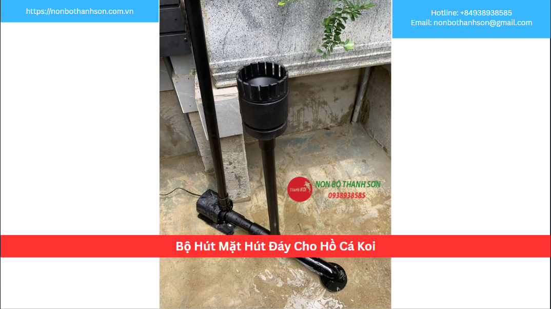 Bộ Hút Mặt Hút Đáy Hồ Cá Koi: Giải Pháp Toàn Diện Cho Nước Sạch | Non Bộ Thanh Sơn