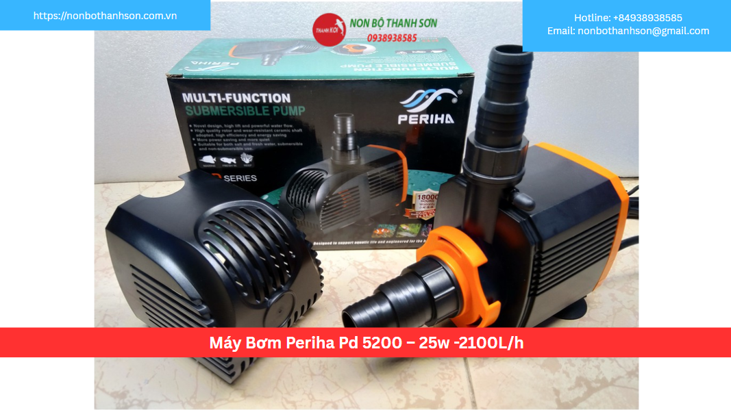 Máy Bơm Periha PD-5200 – “Trái Tim” Nhỏ Gọn, Hiệu Năng Vượt Trội
