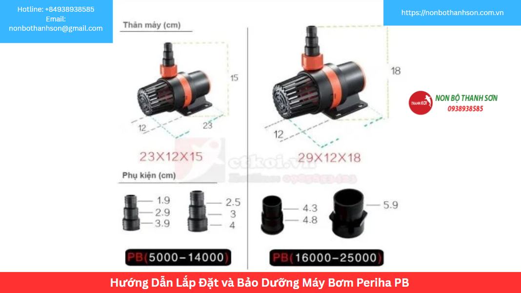 Hướng Dẫn Lắp Đặt và Bảo Dưỡng Máy Bơm Periha PB-7000