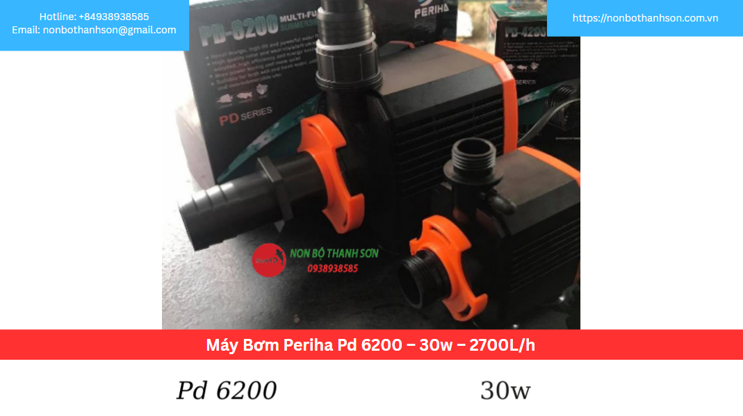 Máy Bơm Periha PD-6200 – “Trái Tim” Nhỏ Gọn, Hiệu Năng Vượt Trội