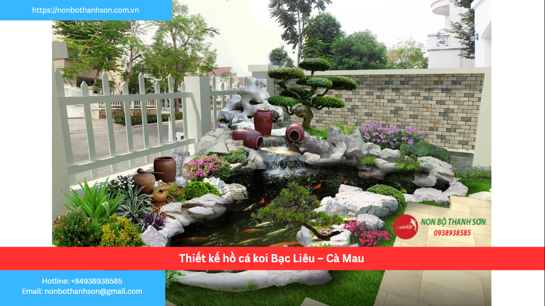 Dịch Vụ Thiết Kế và Thi Công Hồ Cá Koi Chuyên Nghiệp Tại Bạc Liêu – Cà Mau