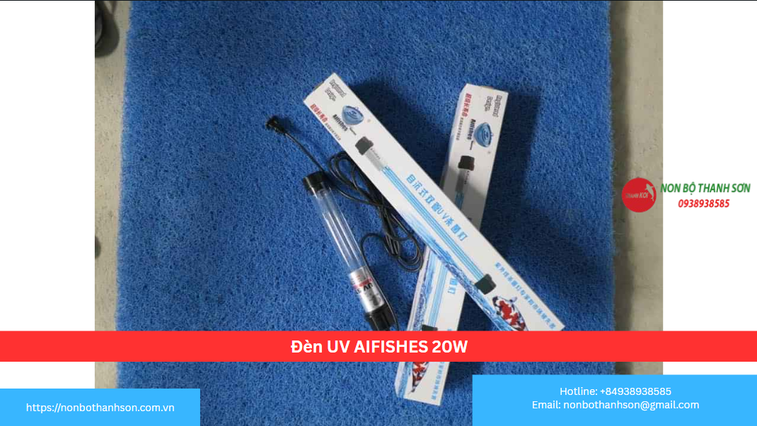 Đèn UV AIFISHES 20W: Giải Pháp Nhỏ Gọn Cho Làn Nước Trong Vắt