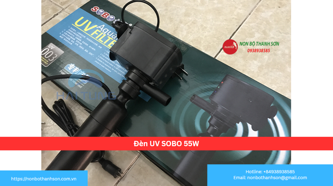 Đèn UV SOBO 55W: Giải Pháp Mạnh Mẽ và Kinh Tế Cho Hồ Cá Koi Cỡ Lớn