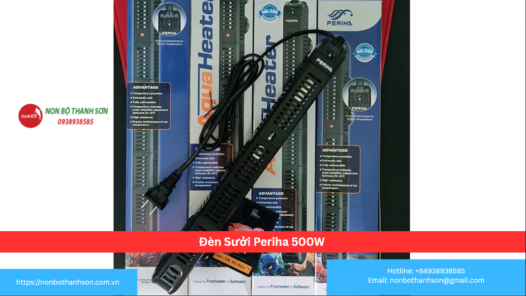 Đèn Sưởi Periha 500W: Sức Mạnh Tối Ưu Cho Các Hồ Cá Koi Lớn