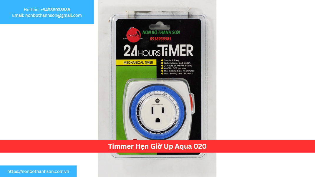 Timmer Hẹn Giờ Up Aqua 020: "Quản Gia" Tự Động Cho Bể Cá Của Bạn