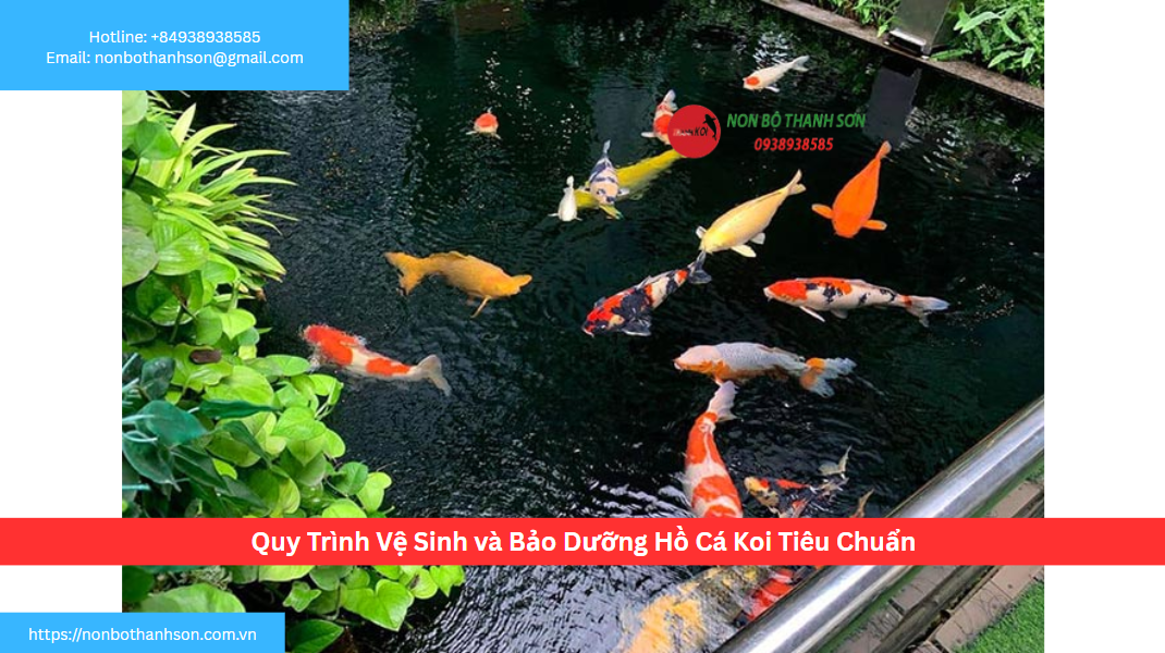 Quy Trình Vệ Sinh và Bảo Dưỡng Hồ Cá Koi Tiêu Chuẩn
