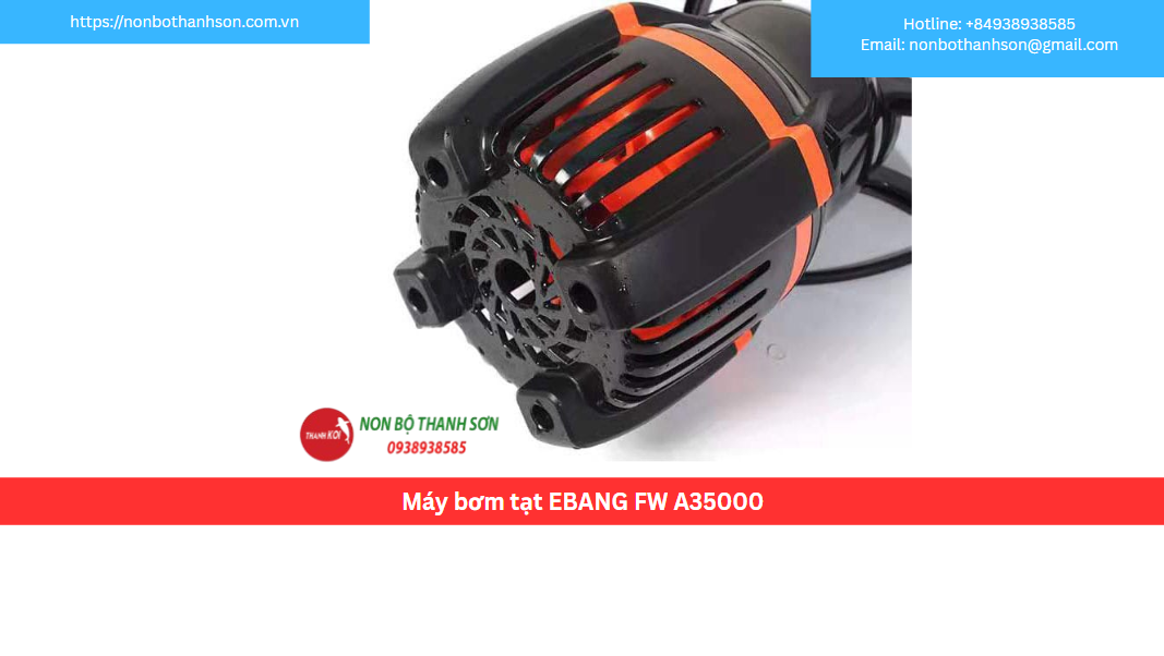 Máy Bơm Tạt EBANG FW A35000: "Chiến Binh" Tạo Dòng Chảy Hiệu Quả Cho Hồ Koi