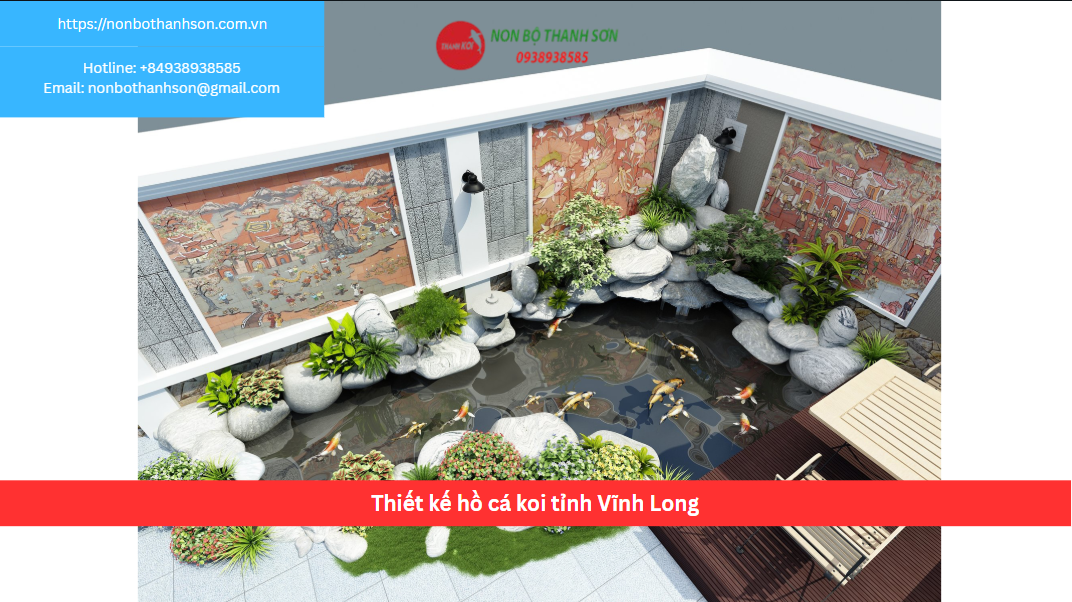 Thiết kế hồ cá koi tỉnh Vĩnh Long