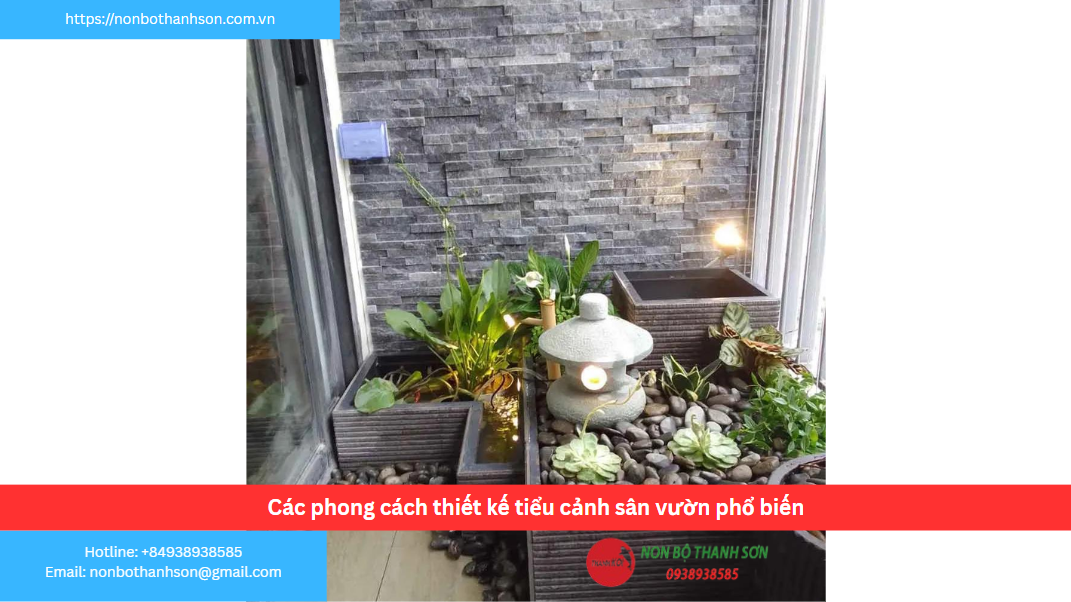 Các phong cách thiết kế tiểu cảnh sân vườn phổ biến tại Quận 3