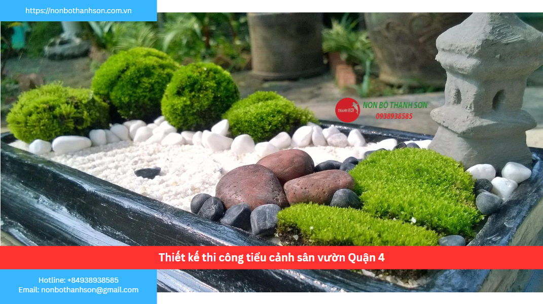 Quận 4 – Vị trí lý tưởng để kiến tạo tiểu cảnh sân vườn