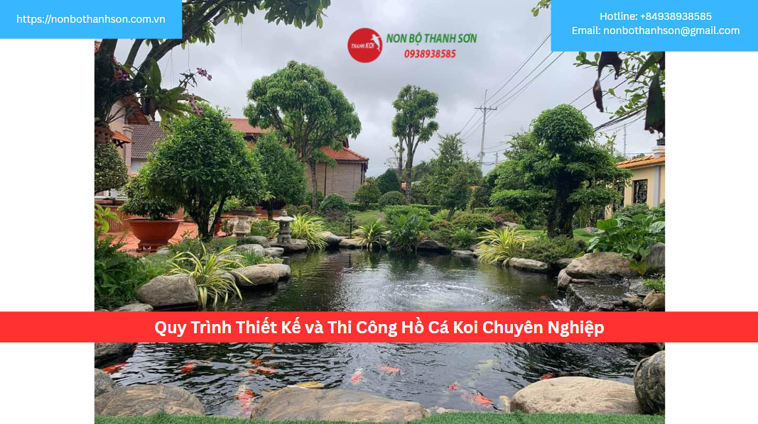 Quy Trình Thiết Kế và Thi Công Hồ Cá Koi Chuyên Nghiệp