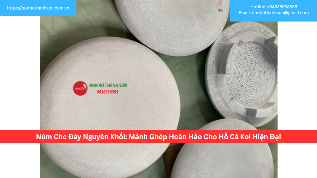 Núm Che Đáy Nguyên Khối: Mảnh Ghép Hoàn Hảo Cho Hồ Cá Koi Hiện Đại