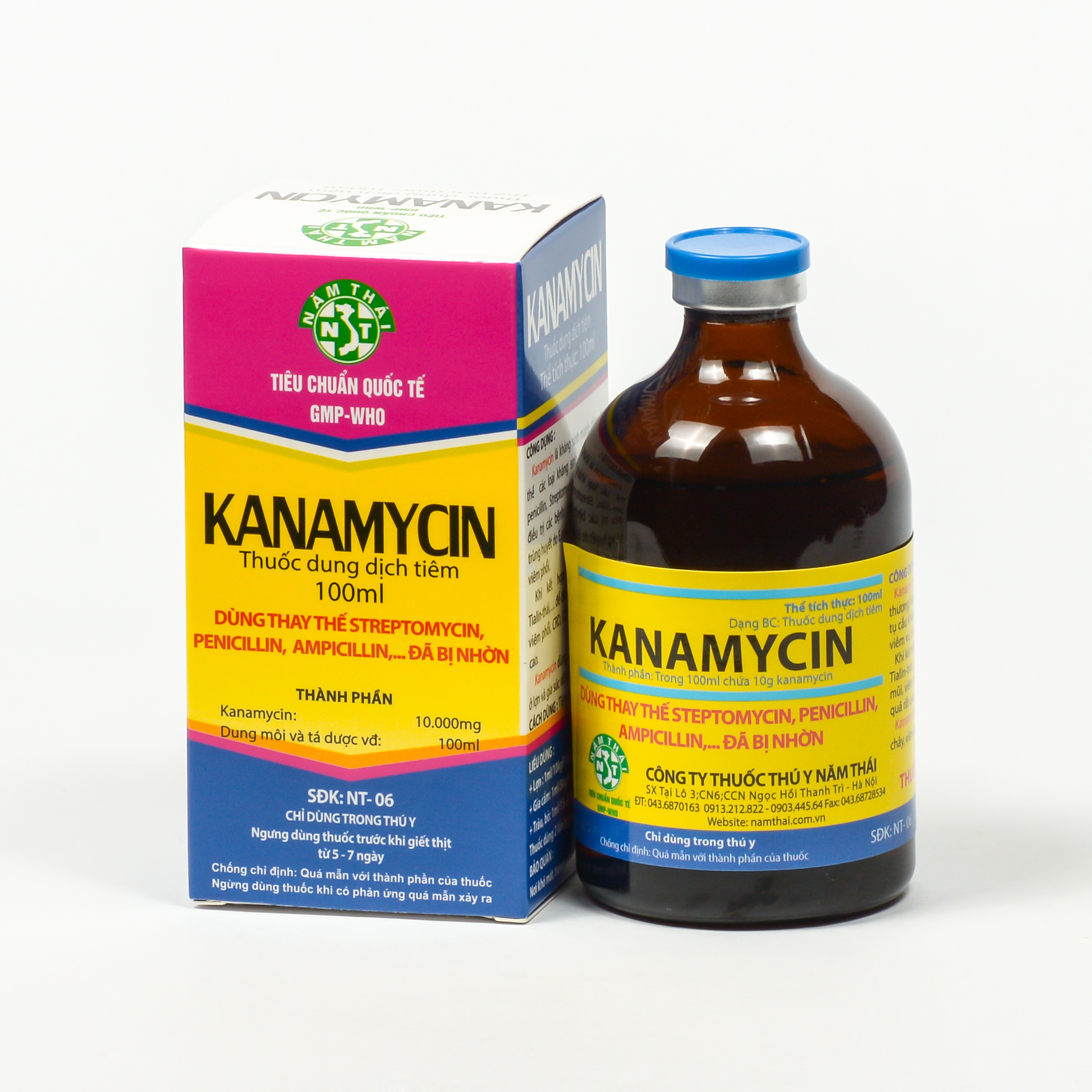 Thuốc kháng sinh như oxytetracycline hoặc kanamycin