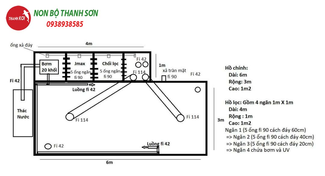Phác Thảo Bản Vẽ Hồ Cá Koi