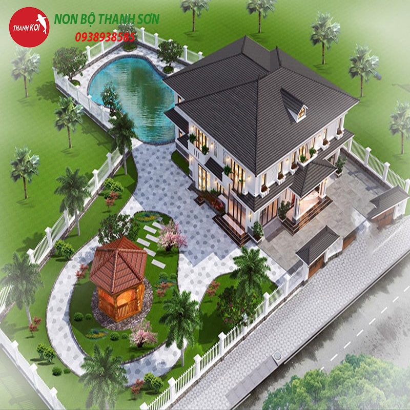 30+ Mẫu sân vườn biệt thự đẹp và nguyên tắc bố trí