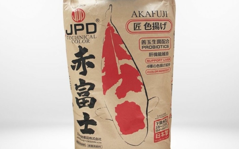 Cám JPD Akafuji Technical Color – Bao 15kg: Giải pháp tối ưu cho sức khỏe và màu sắc cá Koi
