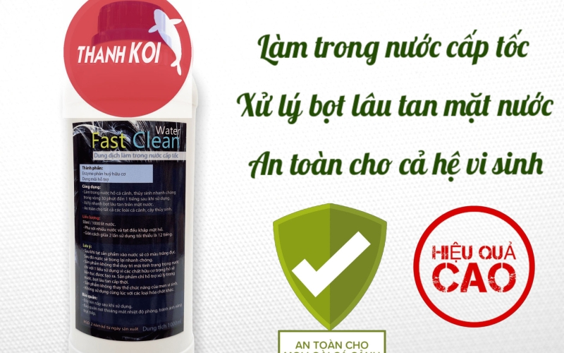 Fast Clean Water Làm trong nước, khử bọt hồ cá cấp tốc