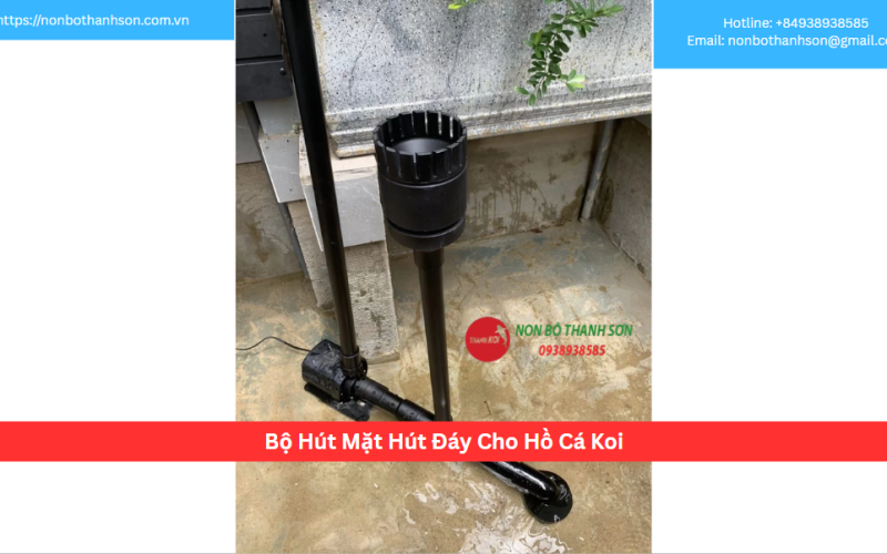 Bộ Hút Mặt Hút Đáy Cho Hồ Cá Koi