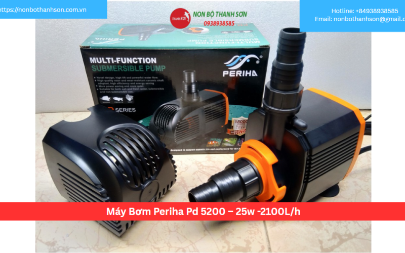 Máy Bơm Periha Pd 5200 – 25w -2100L/h