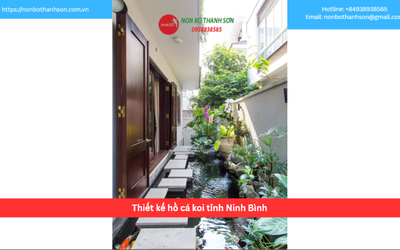 Bảng báo giá thiết kế hồ cá koi tỉnh Ninh Bình