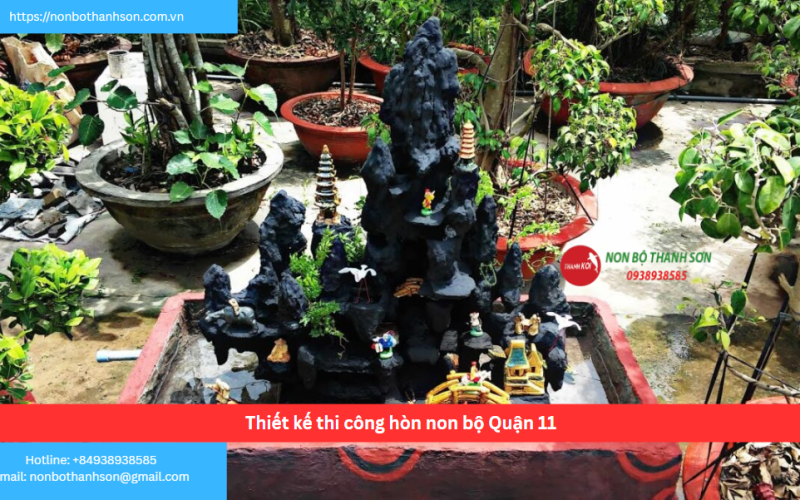 Bảng báo giá thiết kế thi công hòn non bộ Quận 11