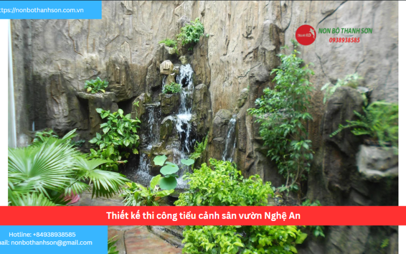 Bảng báo giá thiết kế thi công tiểu cảnh sân vườn Nghệ An