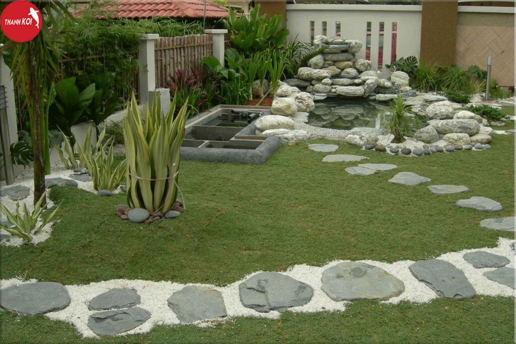 Hướng dẫn cách làm tiểu cảnh sân vườn với đá tự nhiên đẹp
